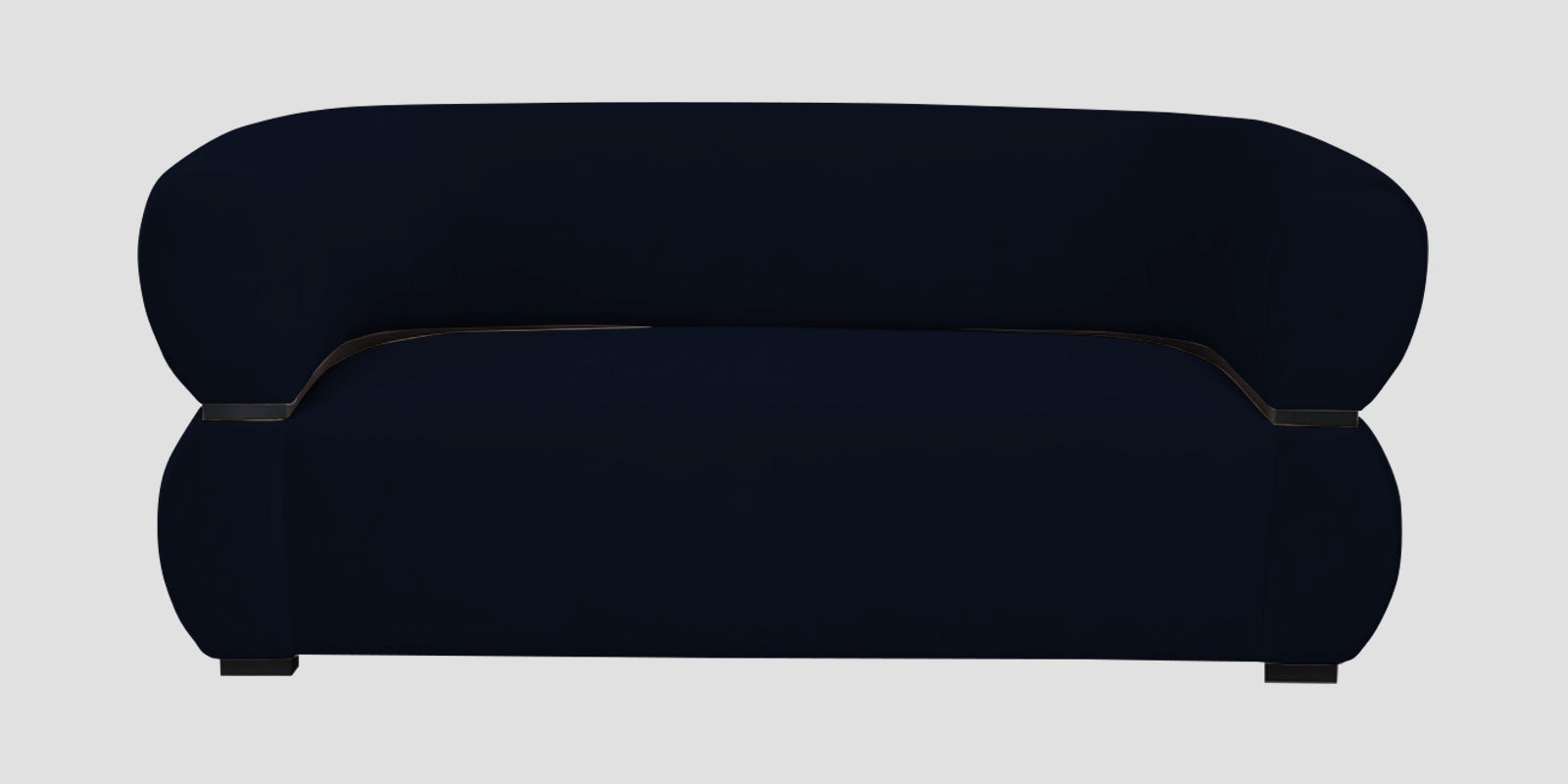 Kula Velvet 2 Seater Sofa In Dark Blue Colour - Febonic Living