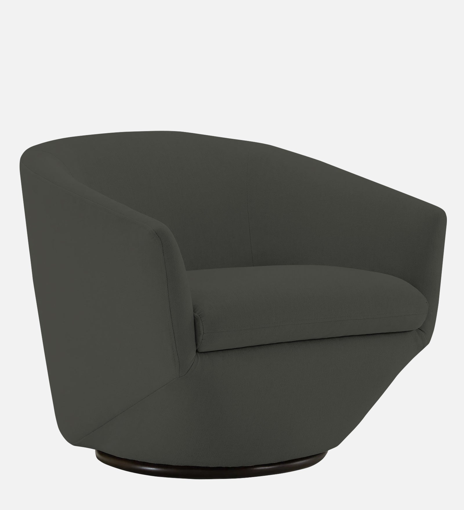 Haddie Velvet Swivel Chair In Hory Grey Colour - Febonic Living