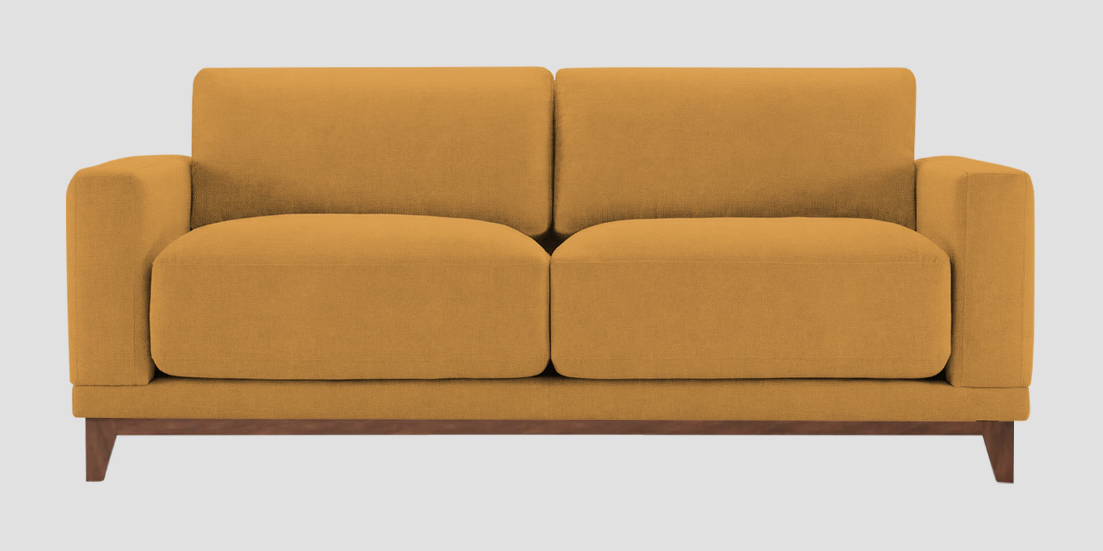 Esha Fabric 2 Seater Sofa In Corn Yellow Colour - Febonic Living