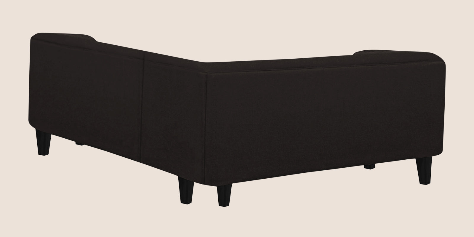 Niki Fabric Corner Sofa In Cara Brown Colour - Febonic Living