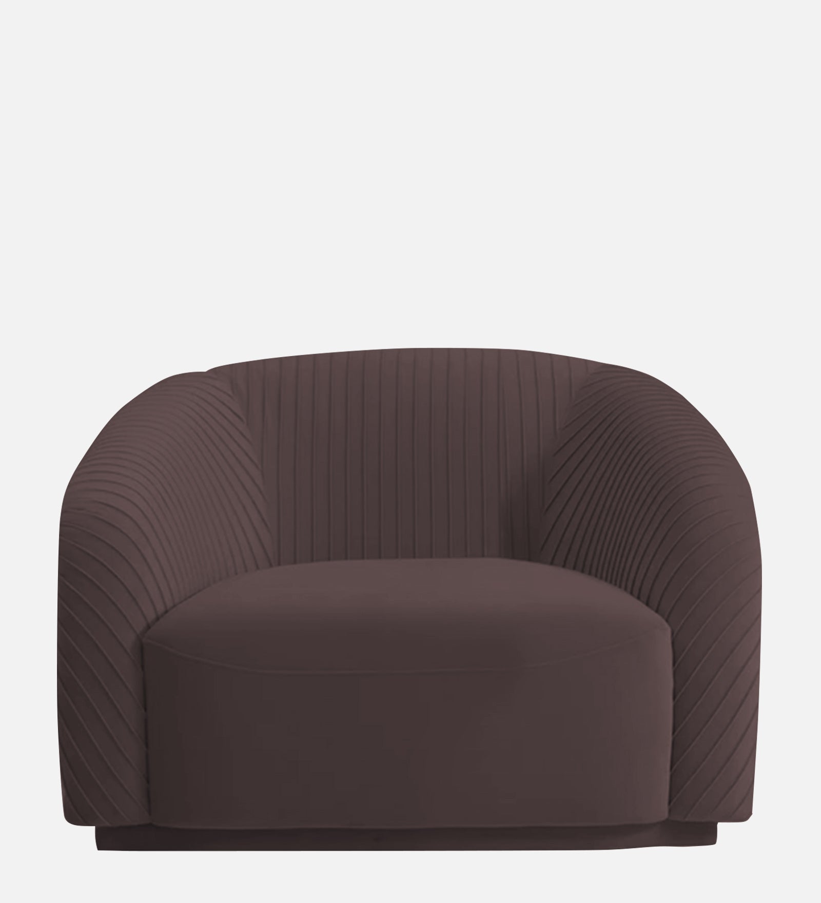 Yara Velvet Fabric 1 Seater Sofa In Mocha Brown Colour - Febonic Living