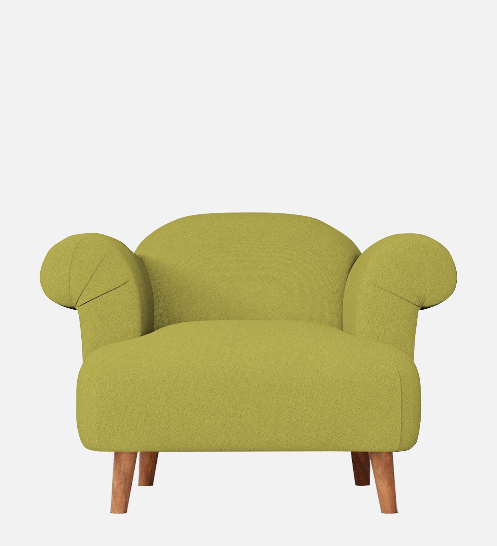 Barber Fabric 1 Seater Sofa In Kelly Green Colour - Febonic Living