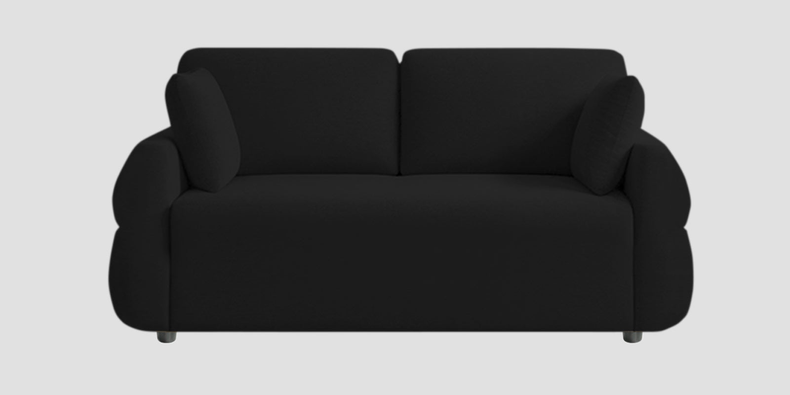 Jack Fabric 2 Seater Sofa In Zed Black Colour - Febonic Living