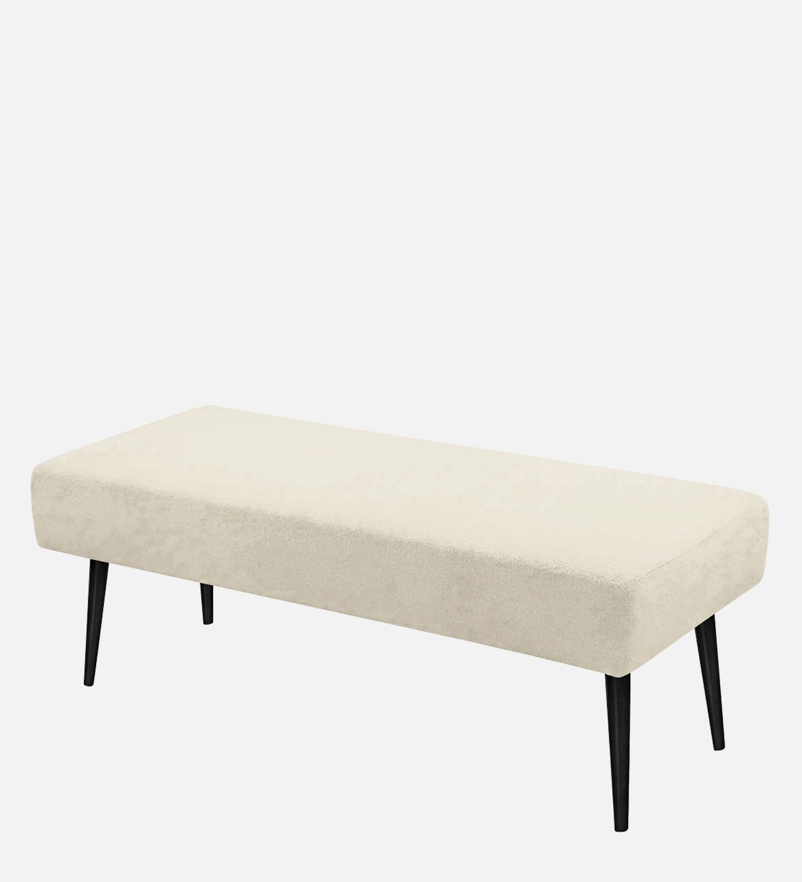 Orbit Fabric Bench In Ivory Cream Colour - Febonic Living