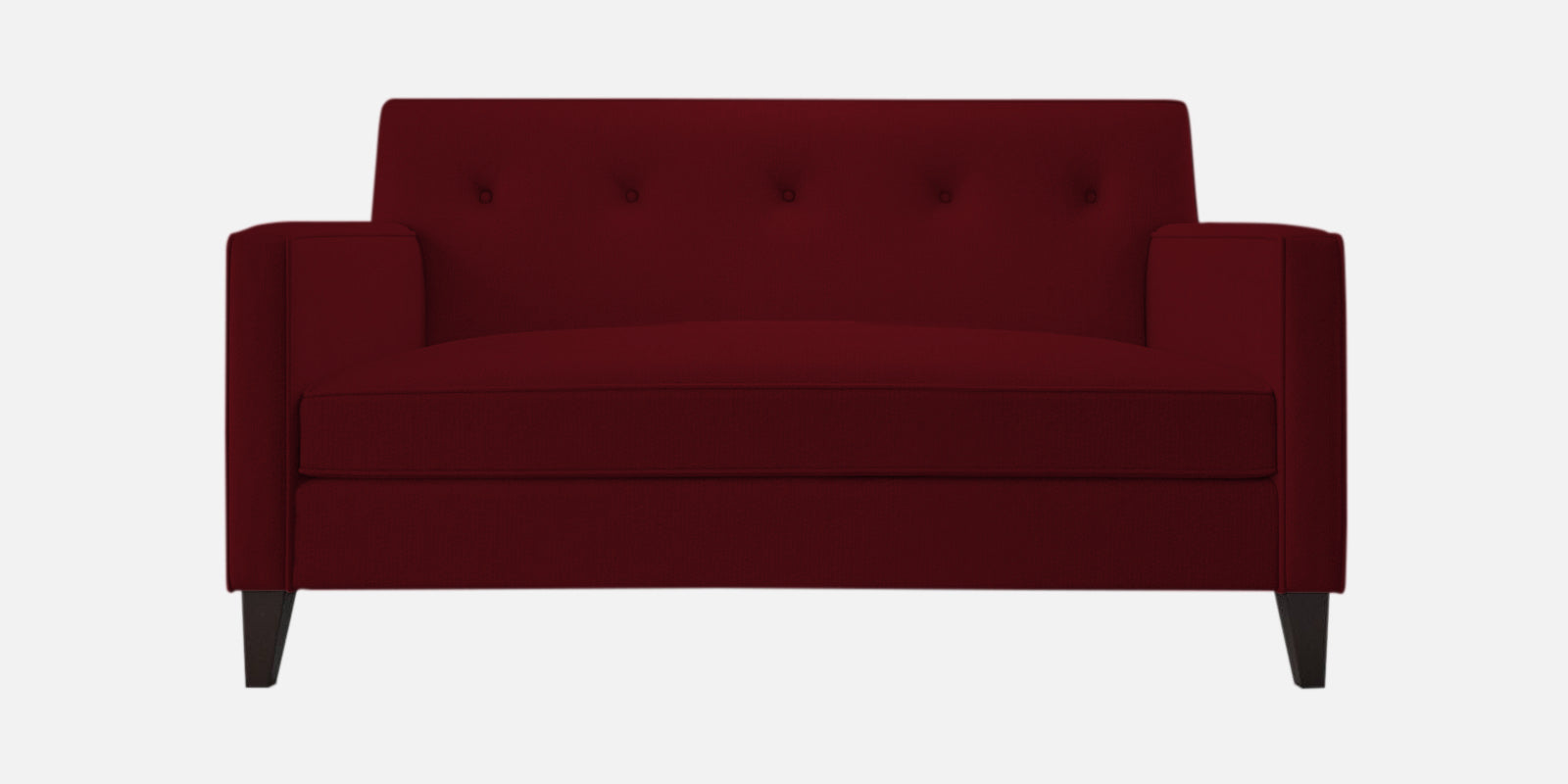 Miller Fabric 2 Seater Sofa In Ruby Red Colour - Febonic Living