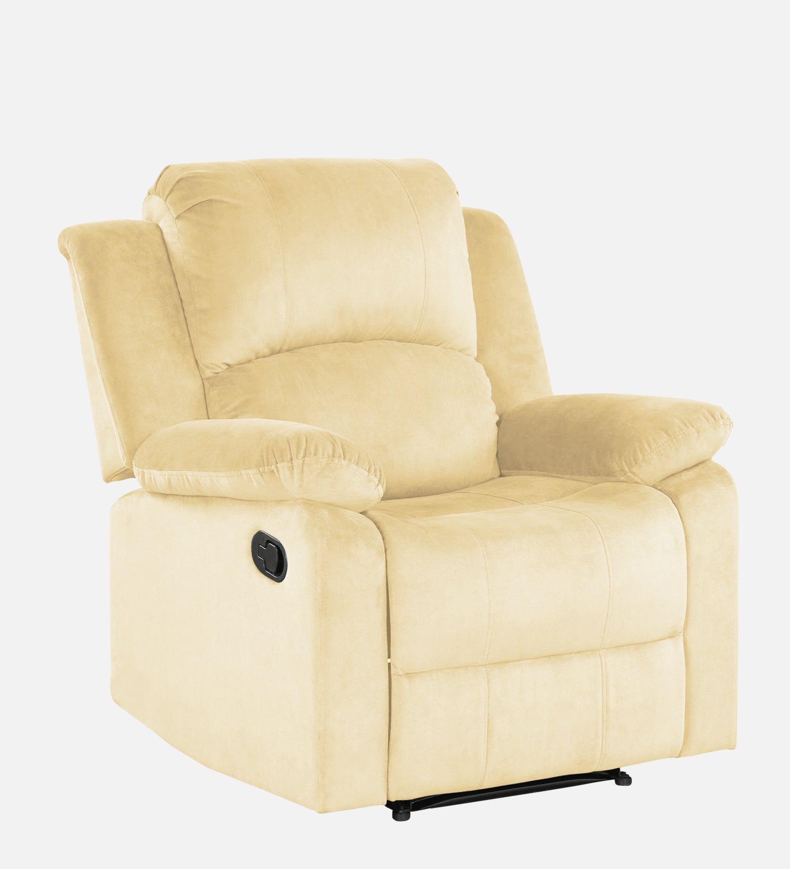 Lexi Fabric 1 Seater Motorized Recliner In Sandy Beige Colour - Febonic Living