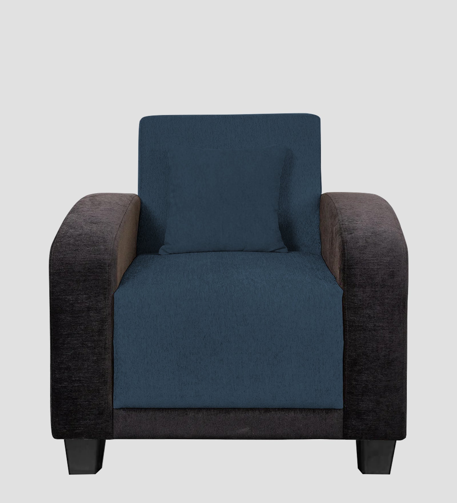 Alex Fabric 1 Seater Sofa In Light Blue Colour - Febonic Living
