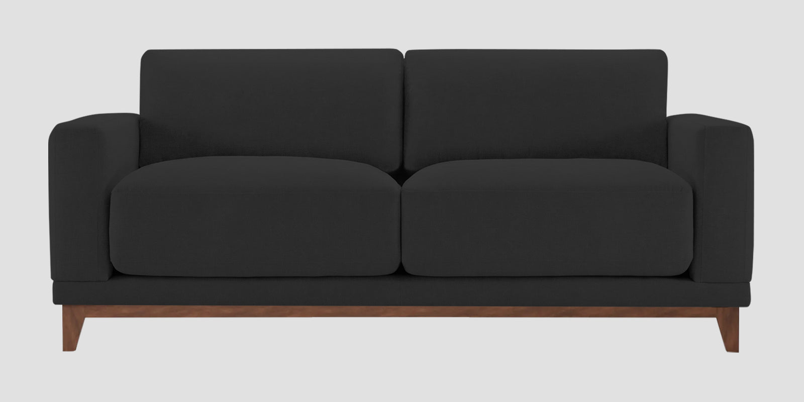 Esha Fabric 2 Seater Sofa In Bitter Black Colour - Febonic Living
