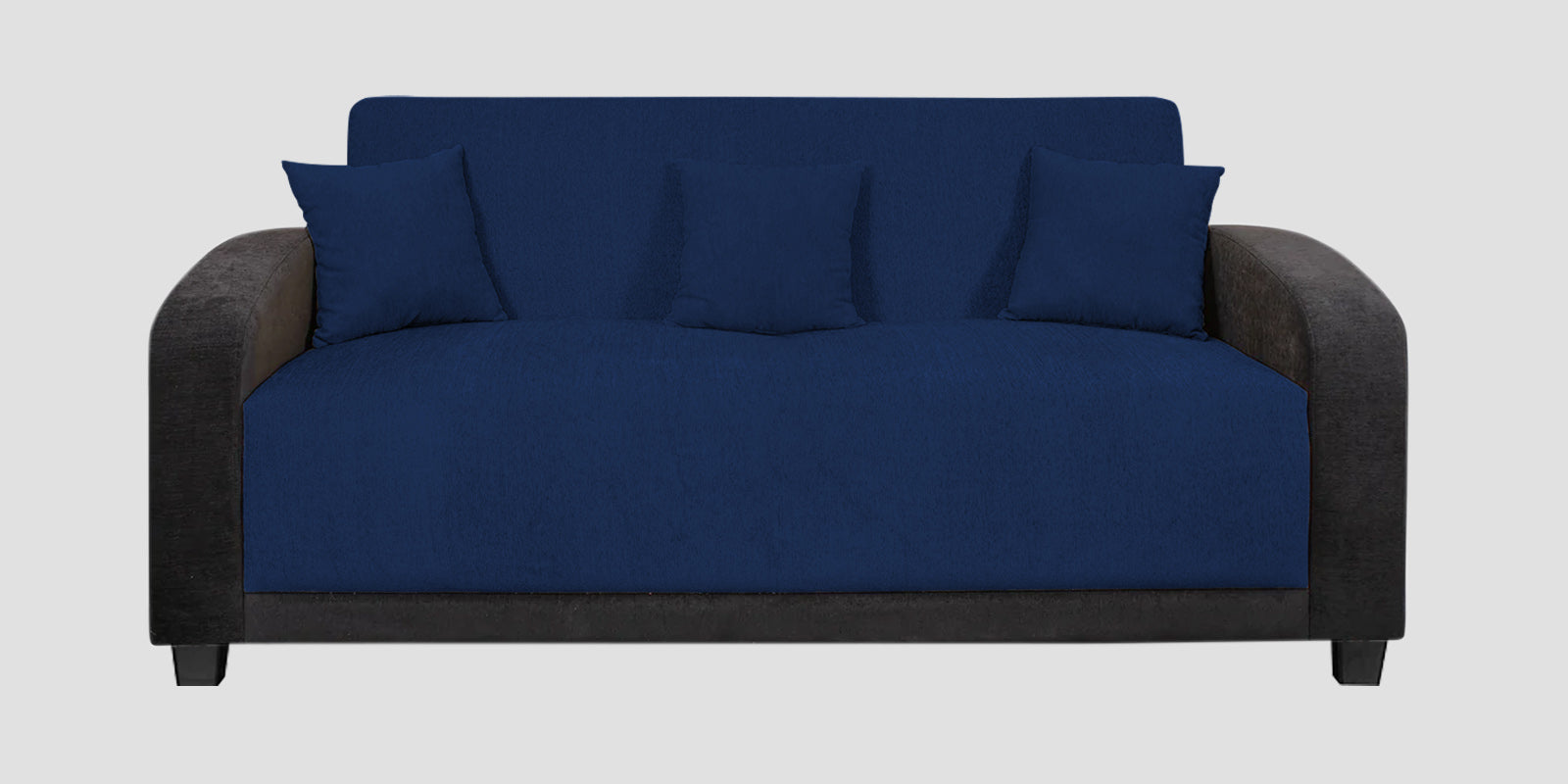 Alex Fabric 3 Seater Sofa In Royal Blue Colour