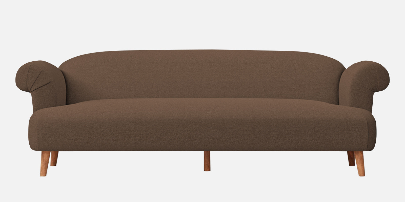 Barber Fabric 3 Seater Sofa In Rose Brown Colour - Febonic Living