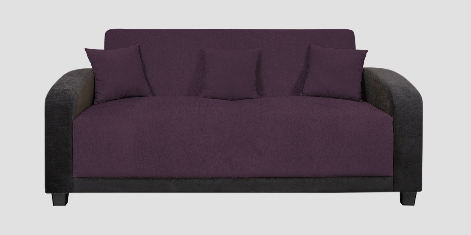Alex Fabric 3 Seater Sofa In Greek Purple Colour - Febonic Living