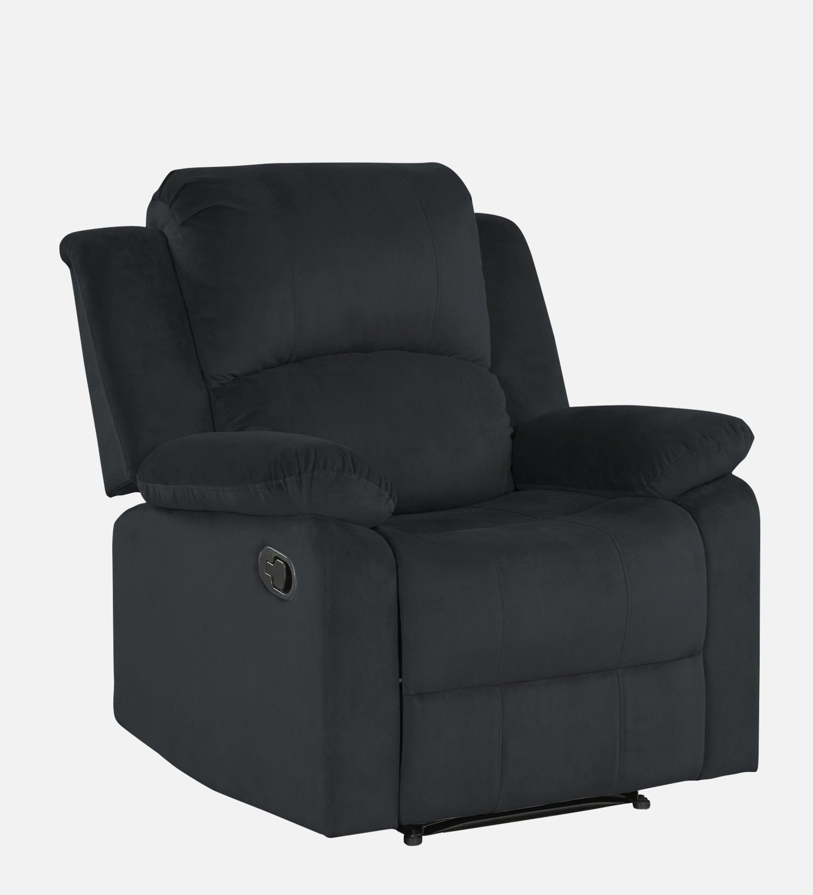 Henry Fabric 1 Seater Manual Recliner In Charcoal Grey Colour - Febonic Living