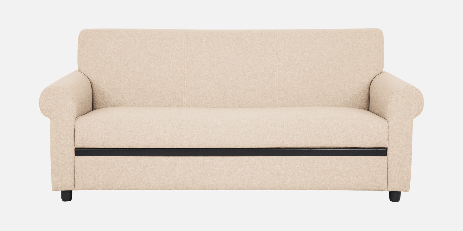 Ribby Fabric 3 Seater Sofa in Woom Beige Colour