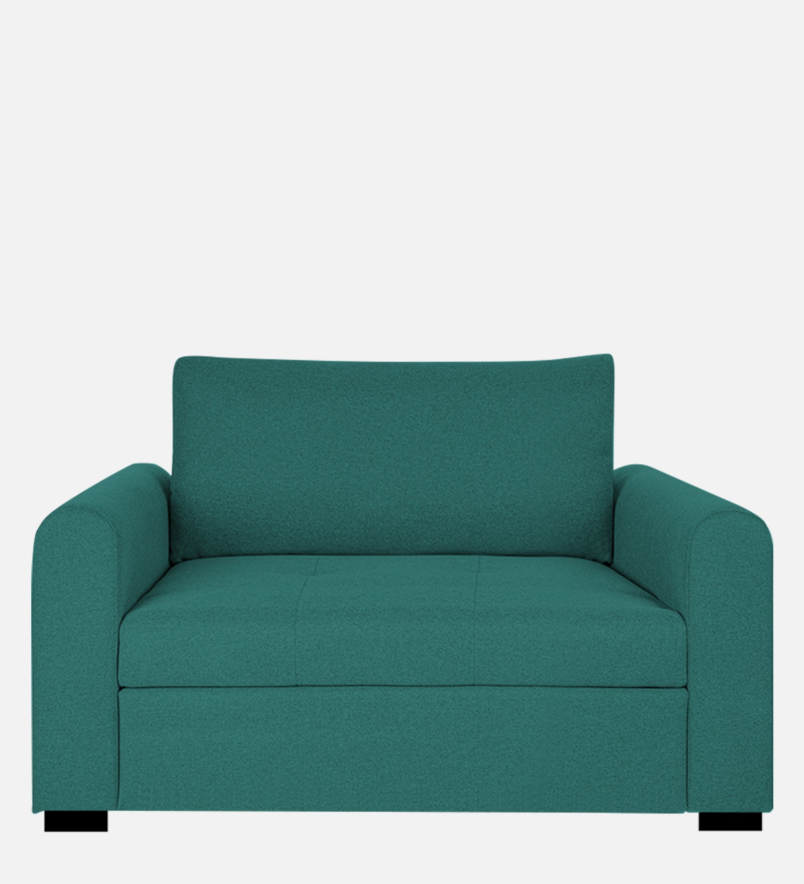Sigma Fabric 1 Seater Sofa In Sea Green Colour - Febonic Living