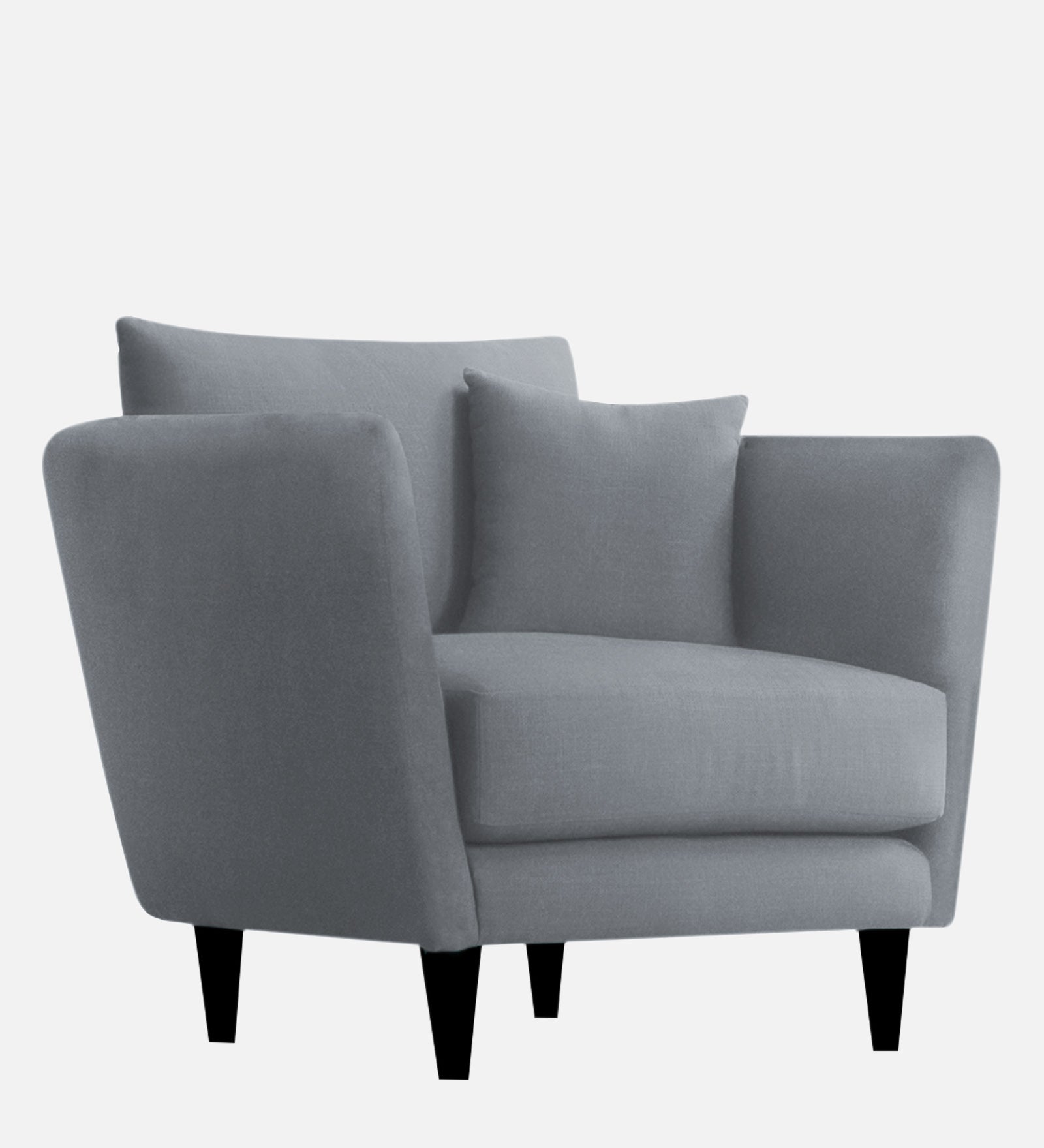 Norway Velvet 1 Seater Sofa In Pubble Grey Colour - Febonic Living