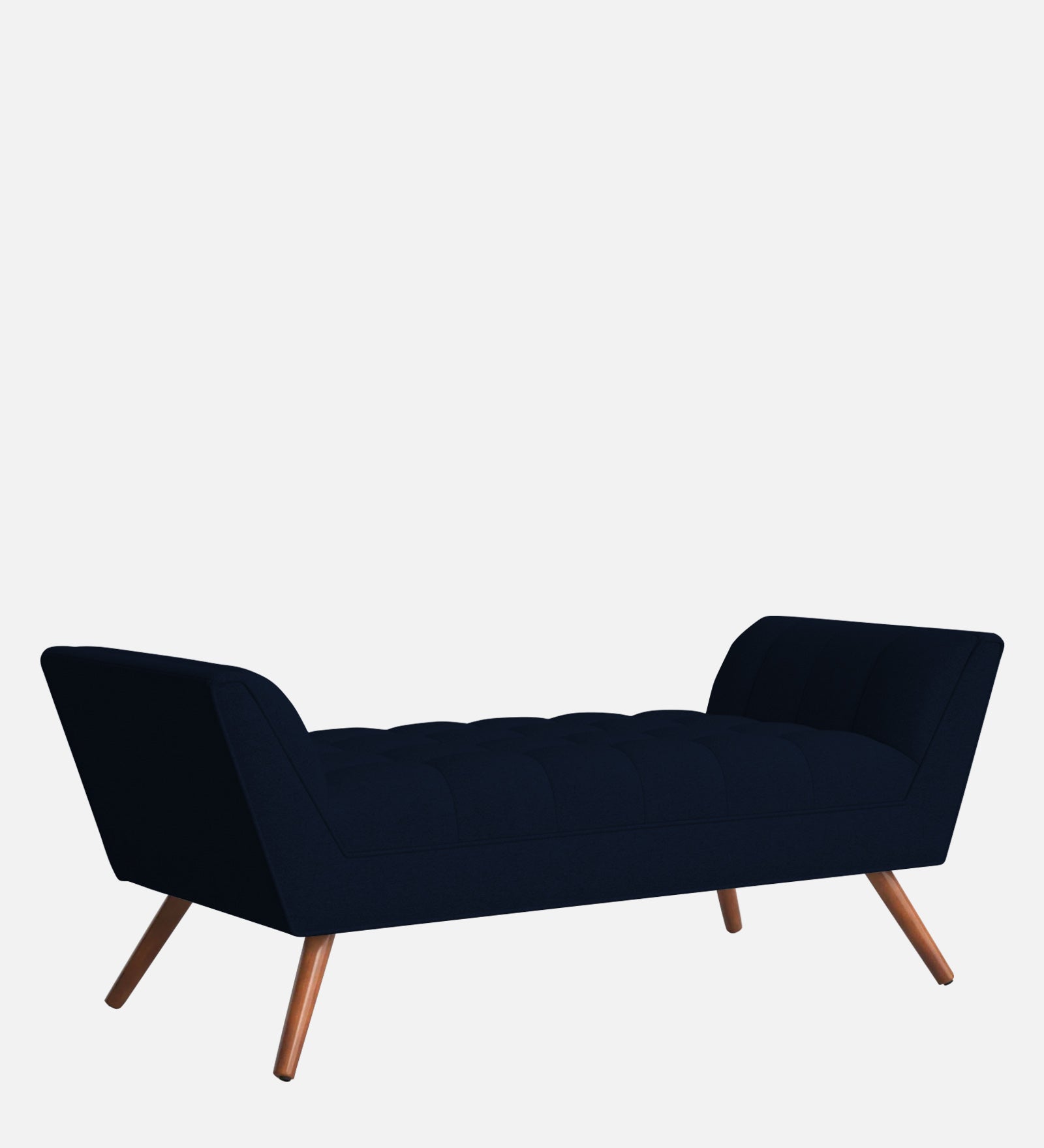 Cartes Velvet Bench In Dark Blue Colour - Febonic Living