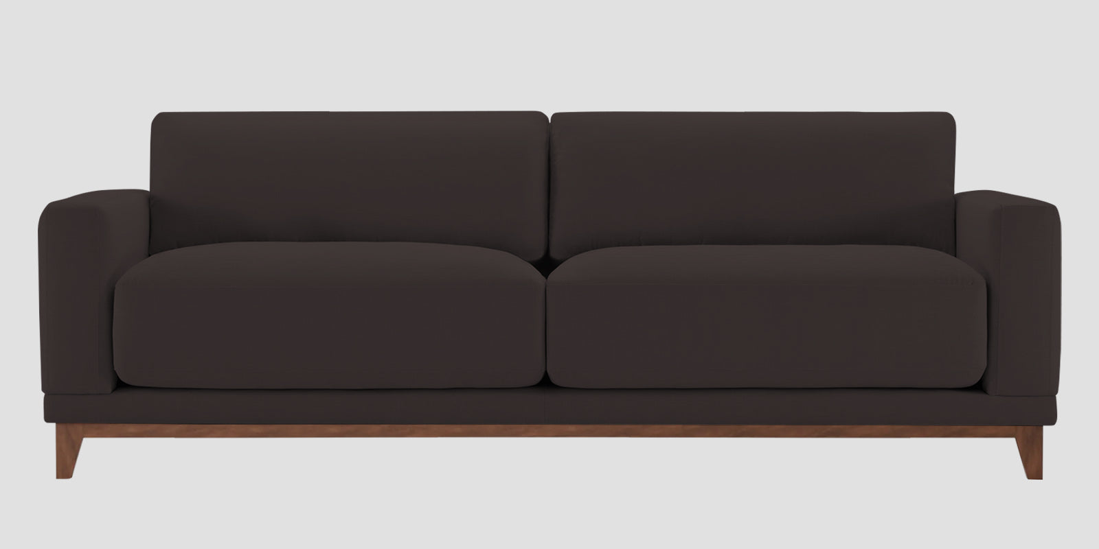 Esha Fabric 3 Seater Sofa In Pebble Brown Colour - Febonic Living
