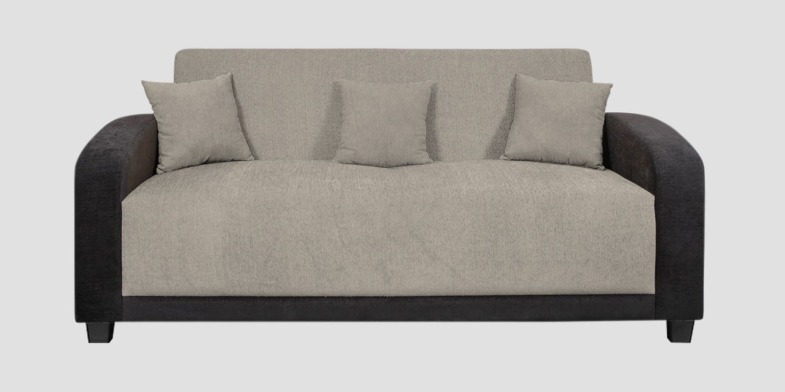 Alex Fabric 3 Seater Sofa In Ash Grey Colour