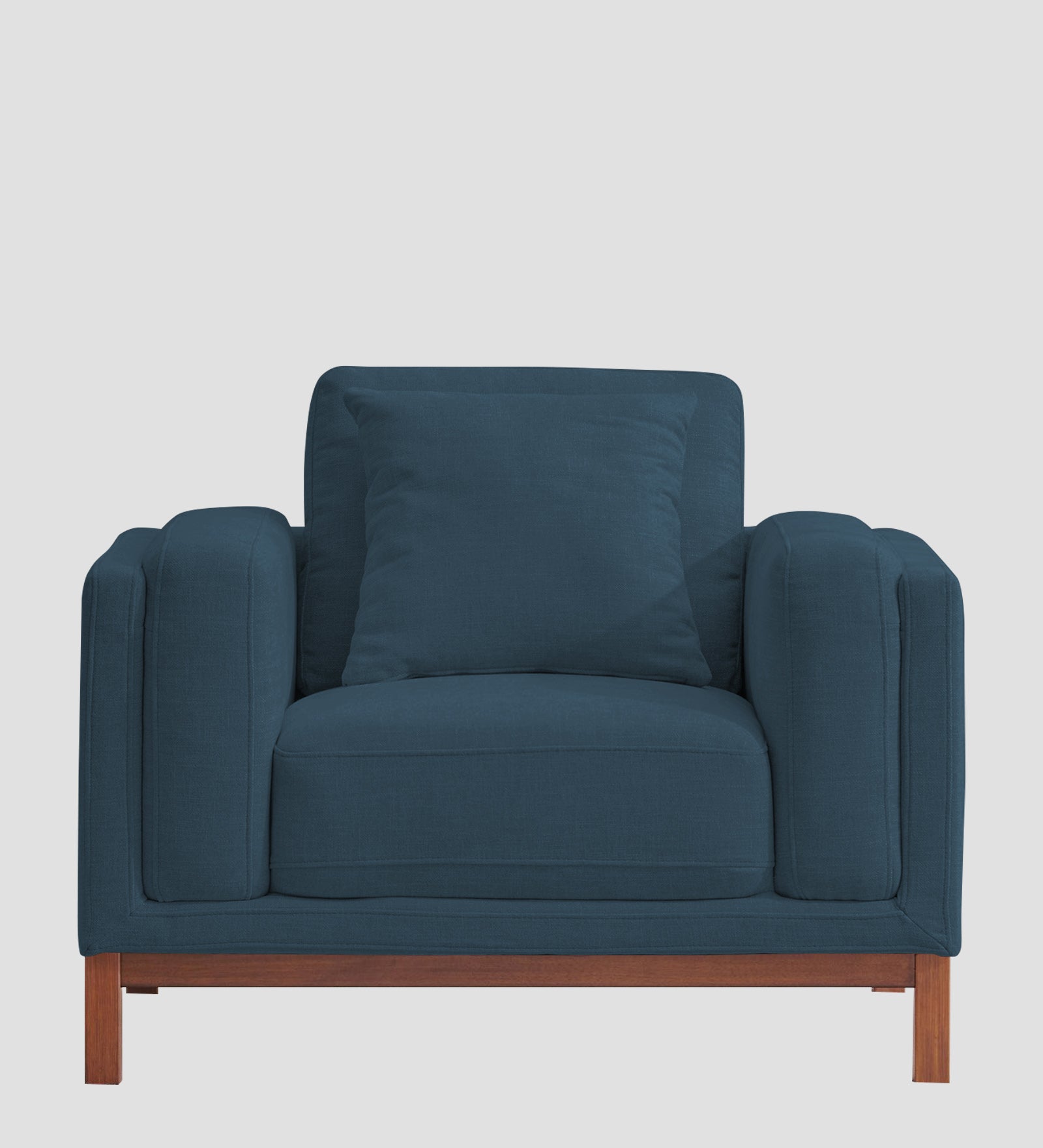 Borry Fabric 1 Seater Sofa in Cool Blue Colour - Febonic Living