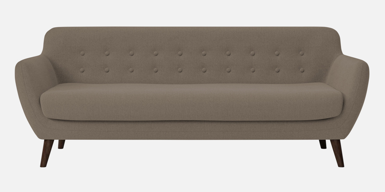 Goofy Fabric 3 Seater Sofa In Hazel Beige Colour - Febonic Living