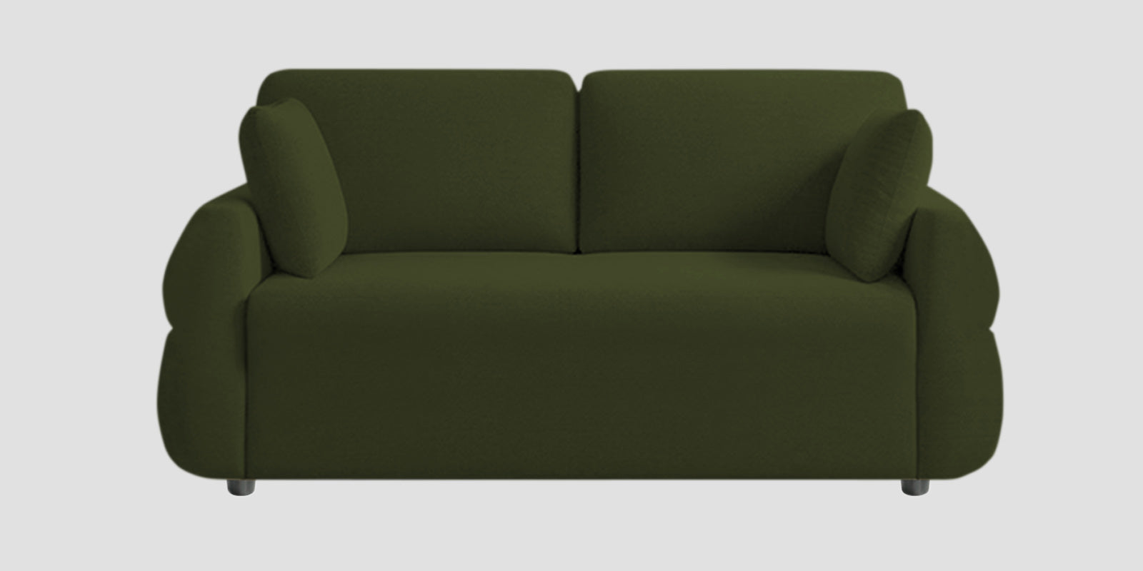 Jack Fabric 2 Seater Sofa In Olive Green Colour - Febonic Living