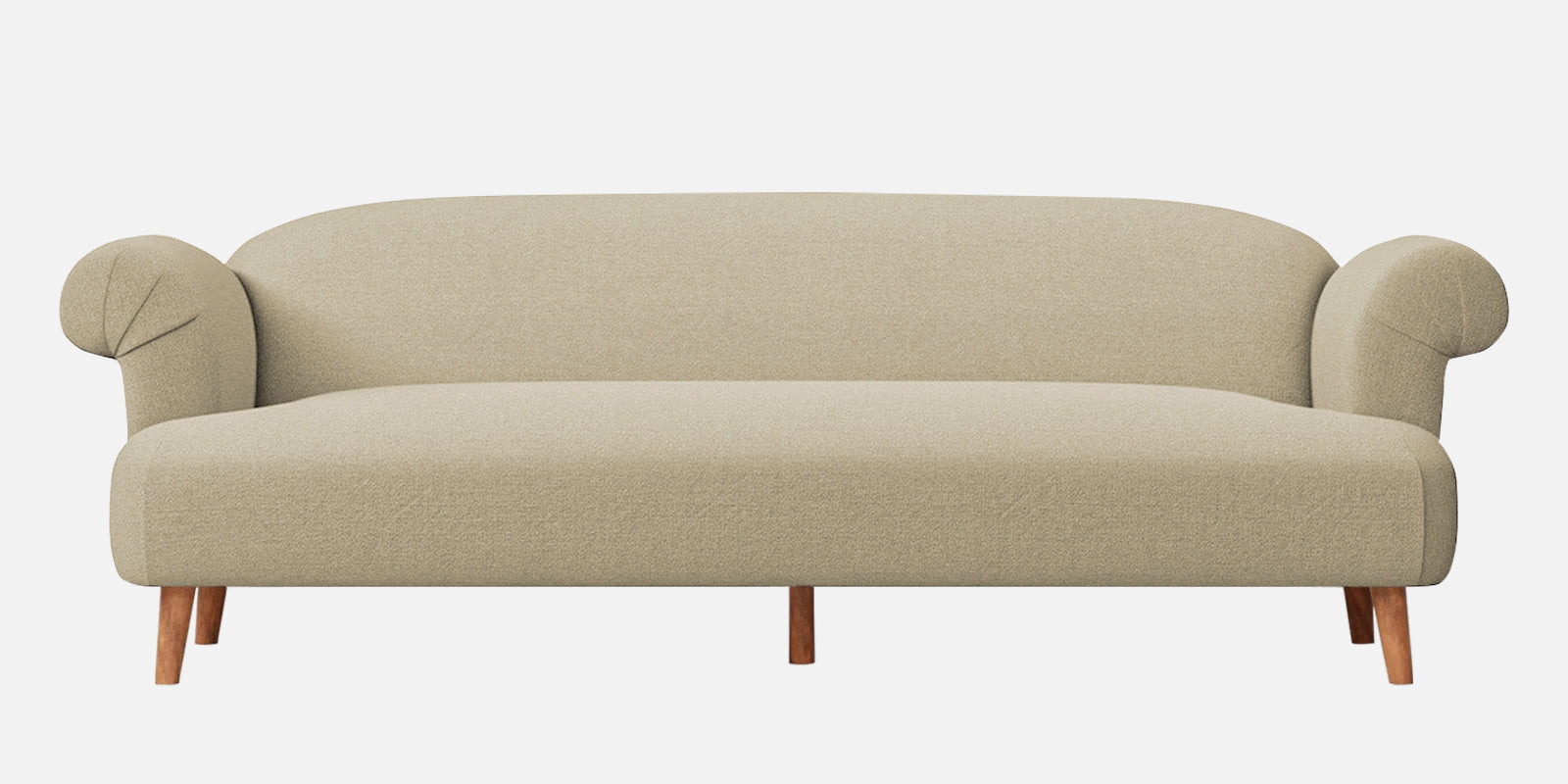 Barber Fabric 3 Seater Sofa In Honey Beige Colour - Febonic Living