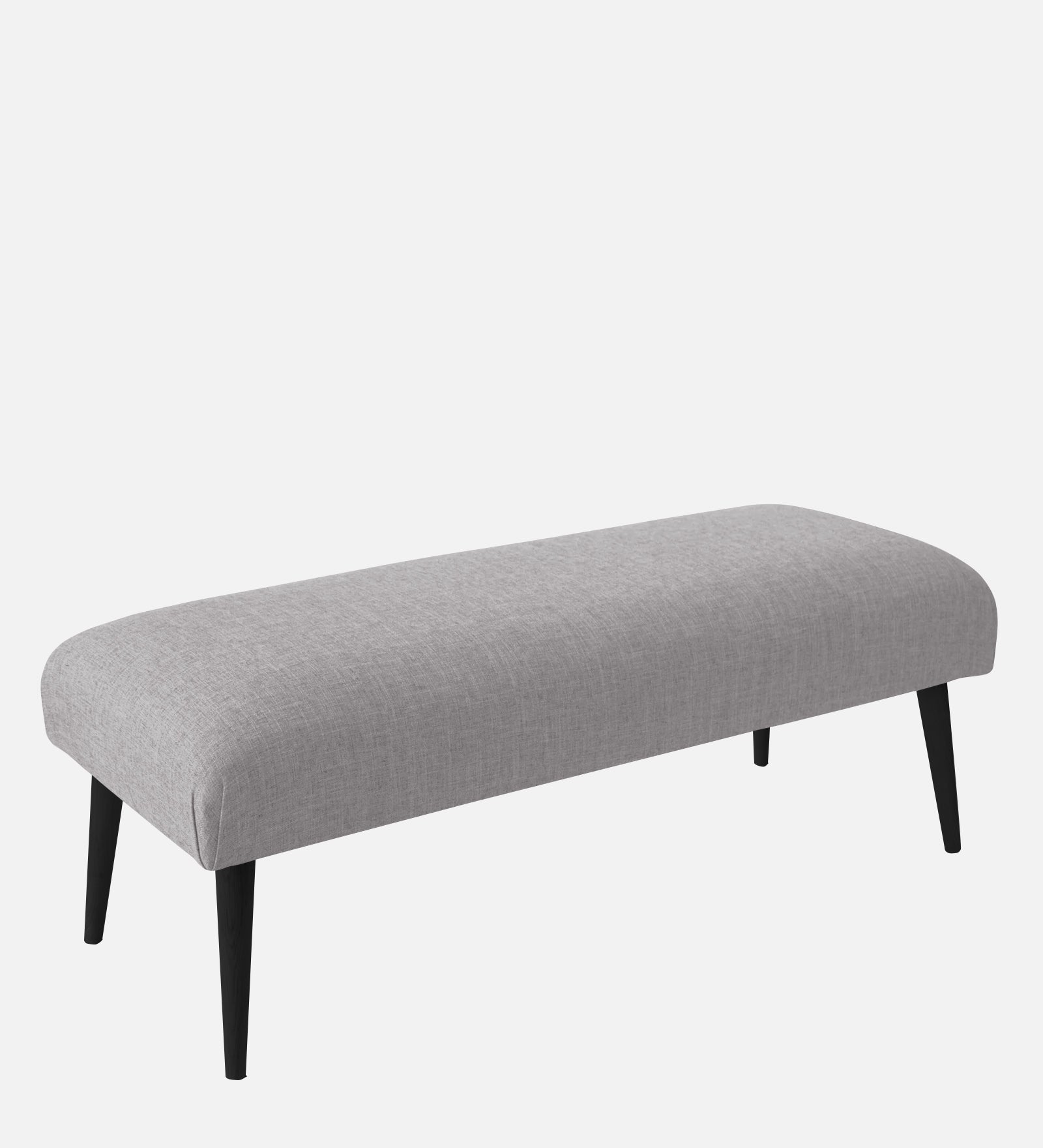 Adon Velvet Bench In Concrete Grey Colour - Febonic Living
