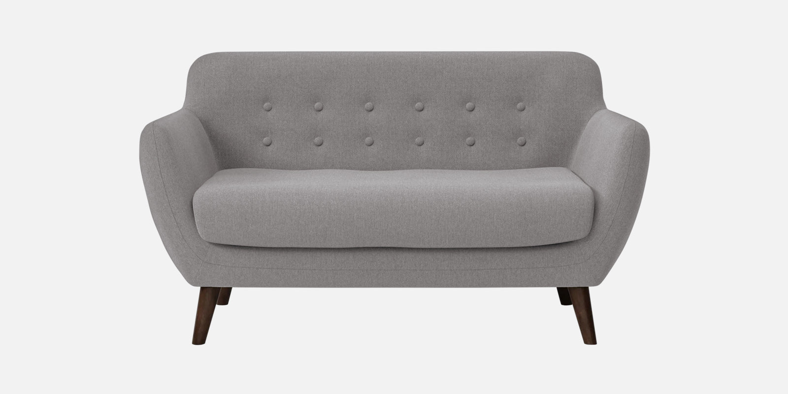 Goofy Fabric 2 Seater Sofa In Silver Grey Colour - Febonic Living