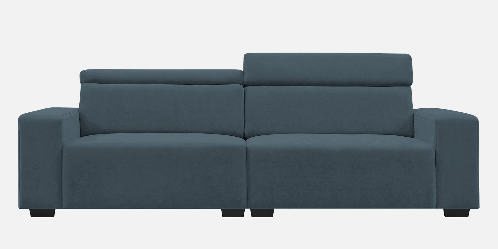 Hiro Fabric 3 Seater Sofa In Cobalt Blue Colour - Febonic Living