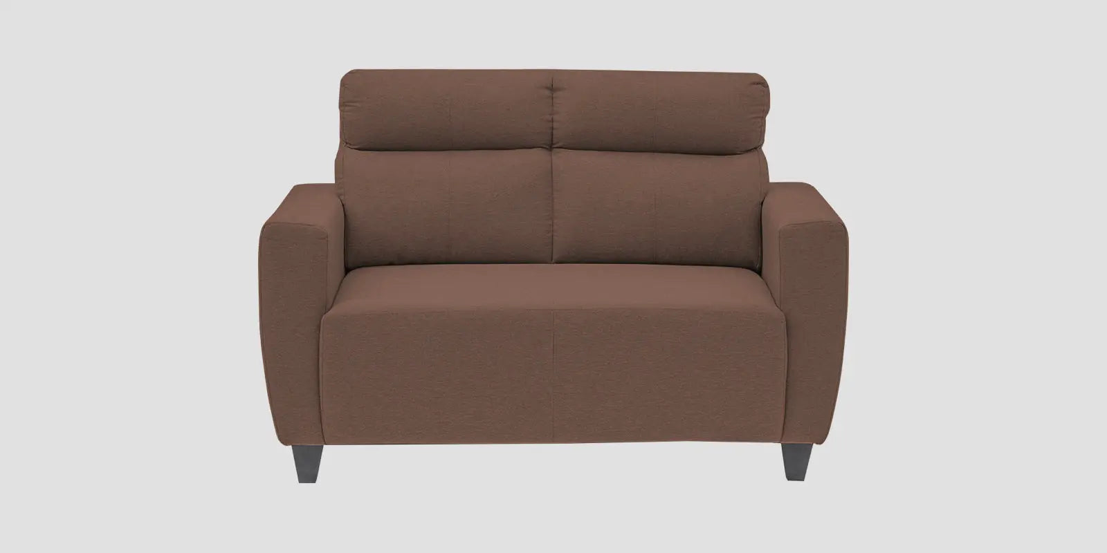Burban Fabric 2 Seater Sofa In Latte Brown Colour Febonic Living