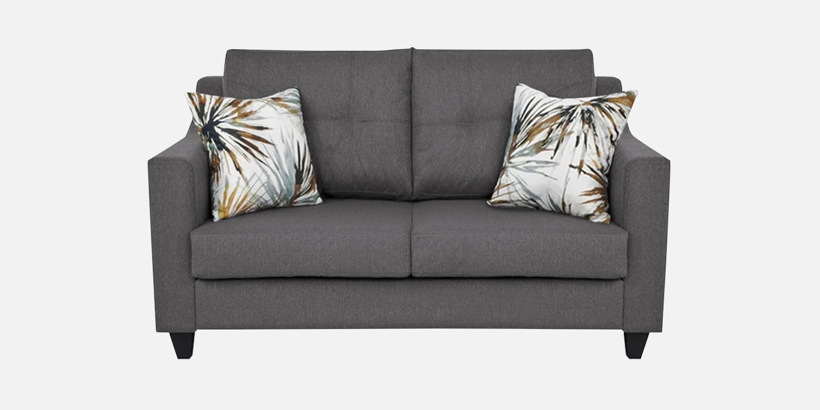 Welly Fabric 2 Seater Sofa In Sudo Grey Colour - Febonic Living