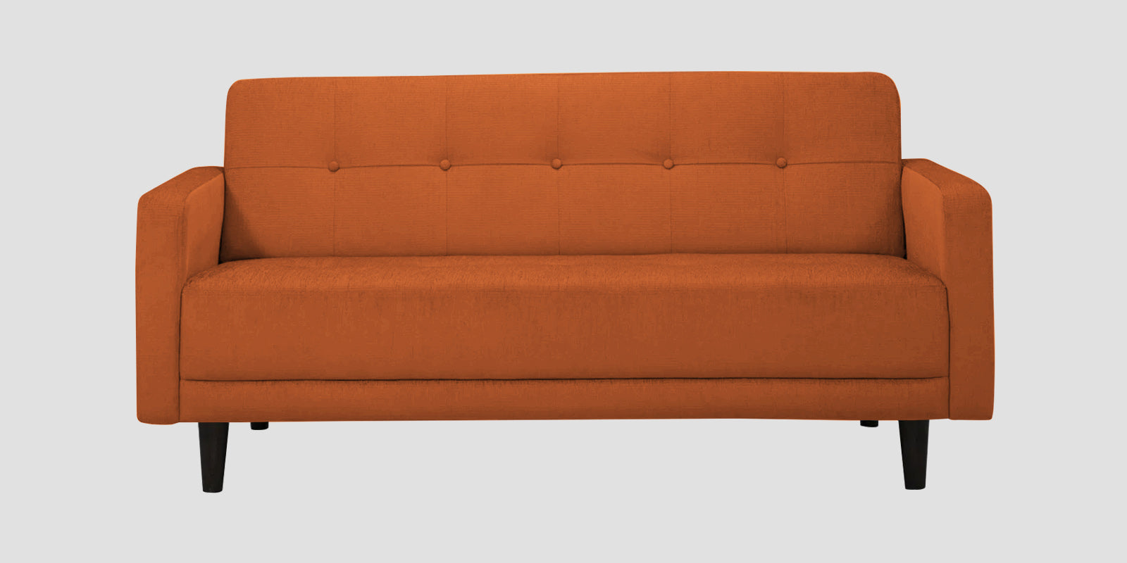 Noha Fabric 2 Seater Sofa In Vivid Orange Colour - Febonic Living