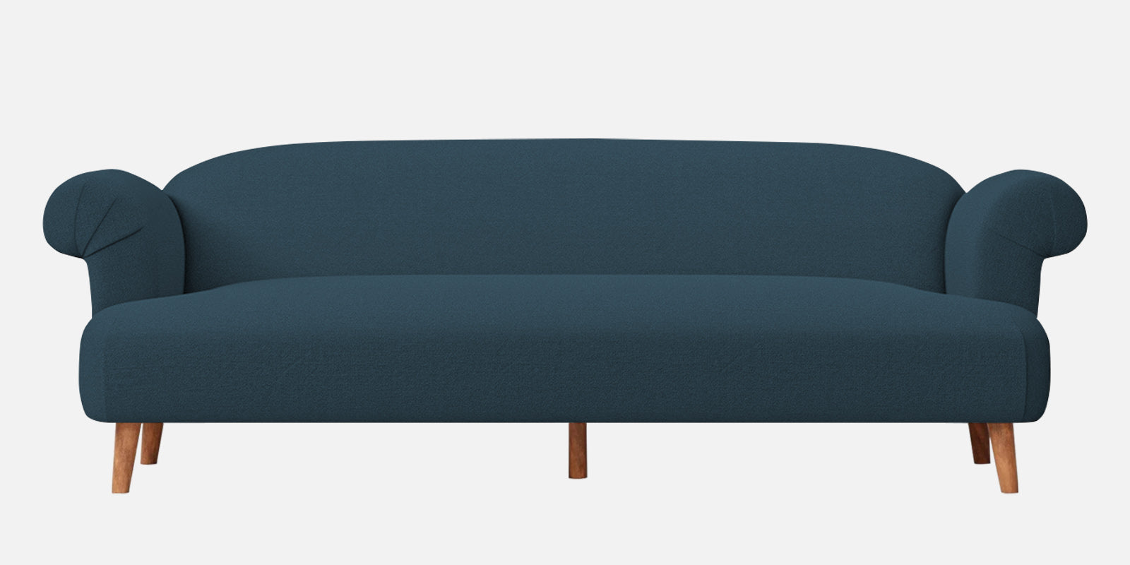 Barber Fabric 3 Seater Sofa In Cool Blue Colour - Febonic Living