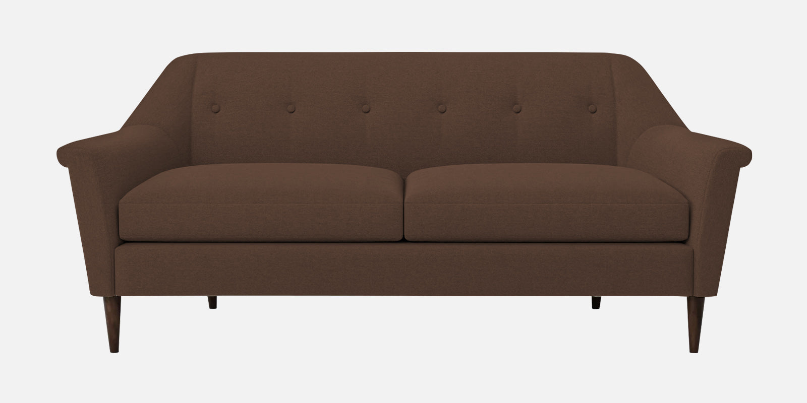 Homer Fabric 3 Seater Sofa In Ash Brown Colour - Febonic Living
