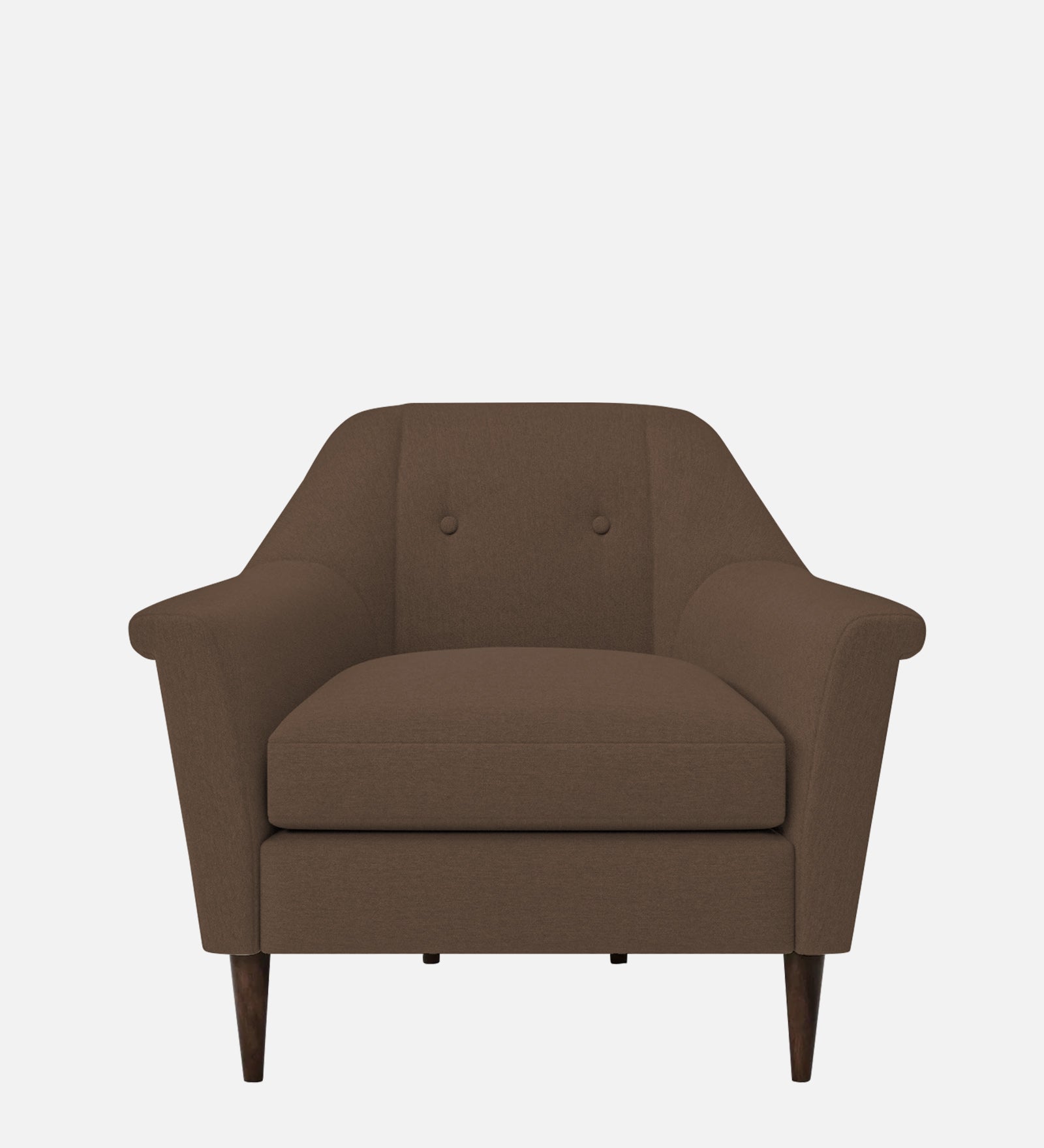 Homer Fabric 1 Seater Sofa In Rosy Brown Colour - Febonic Living