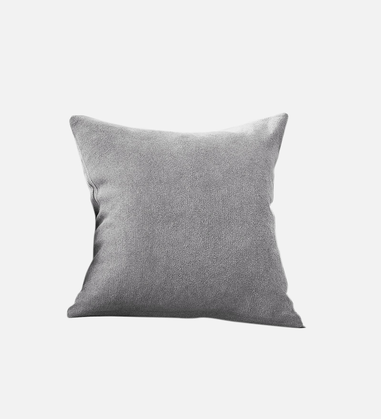 Kaya Fabric (20x20in) Sofa Pillows In Lit Grey Colour (Pack of 2) - Febonic Living