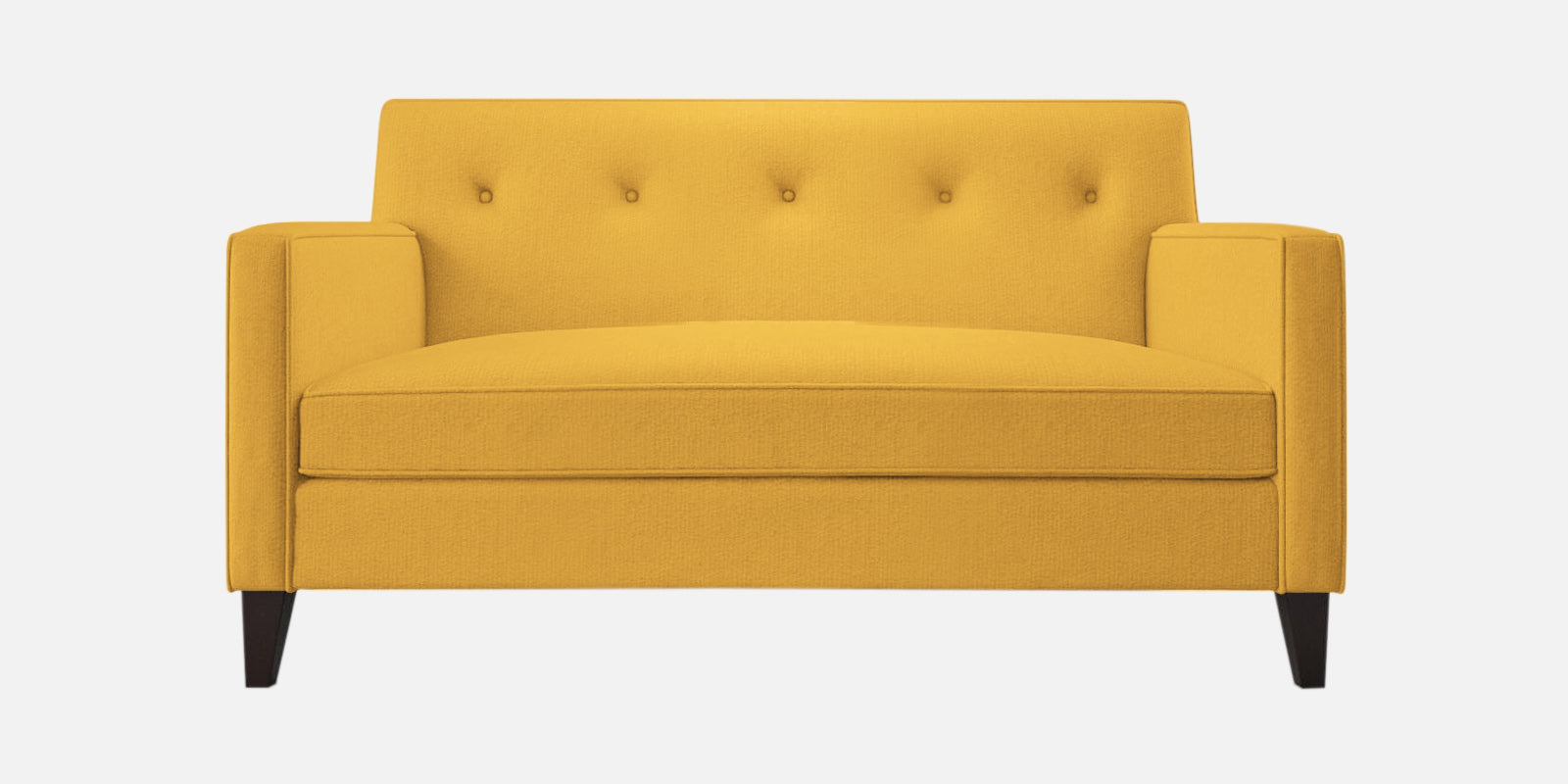 Miller Fabric 2 Seater Sofa In Bold Yellow Colour - Febonic Living