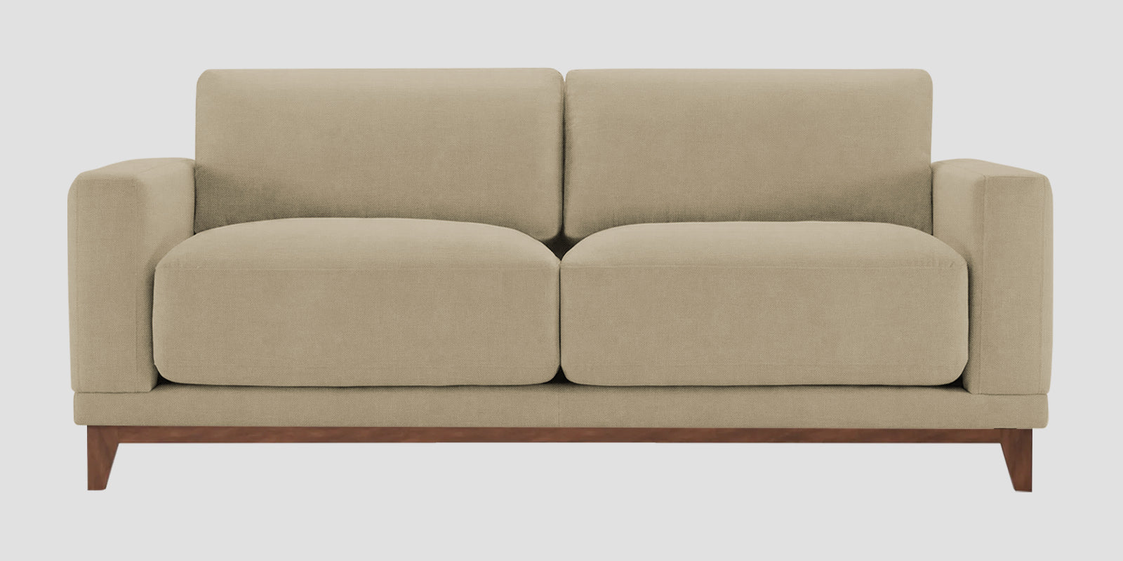 Esha Fabric 2 Seater Sofa In Honey Beige Colour - Febonic Living