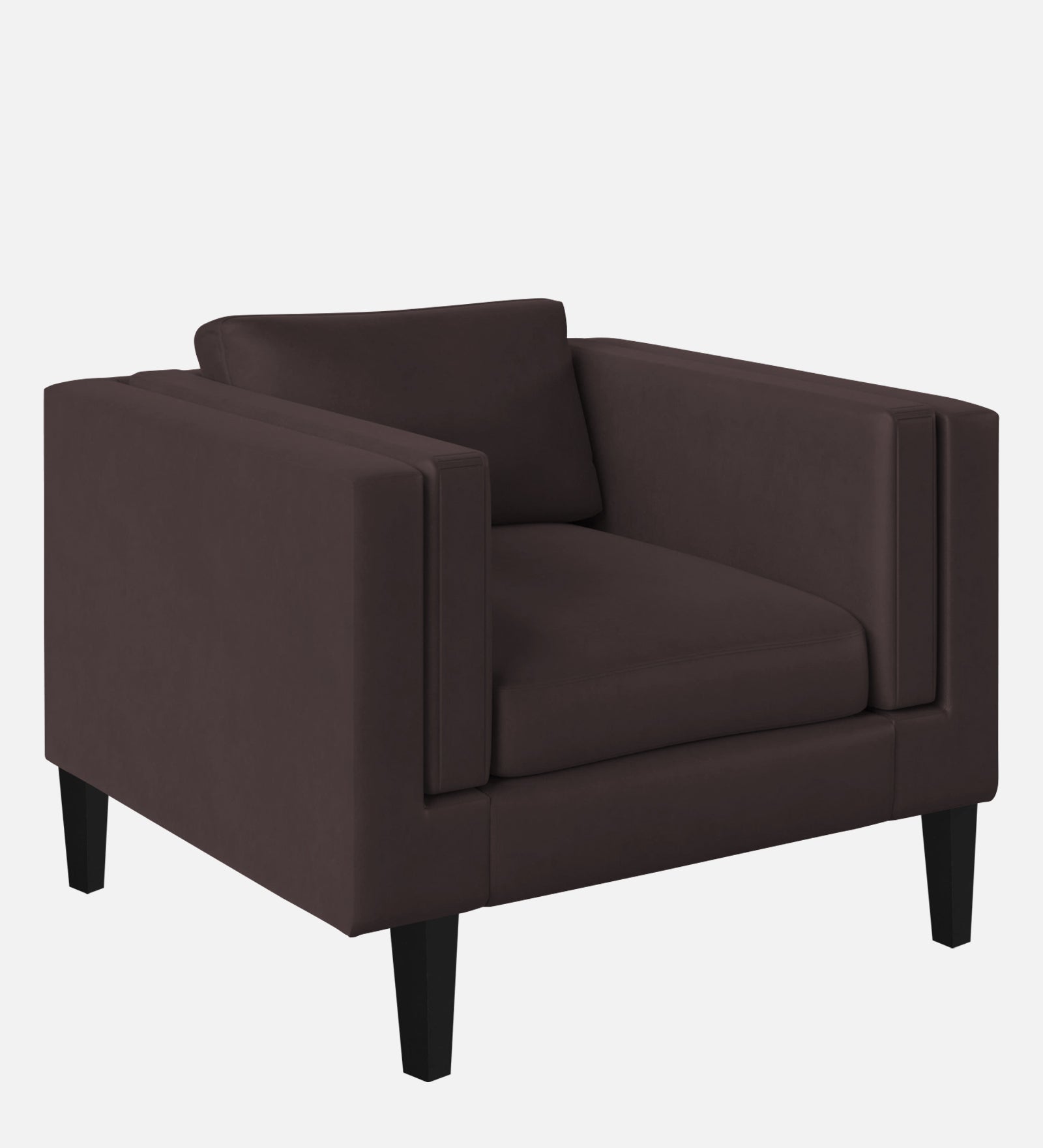Jasper Velvet 1 Seater Sofa In Mocha Brown Colour - Febonic Living