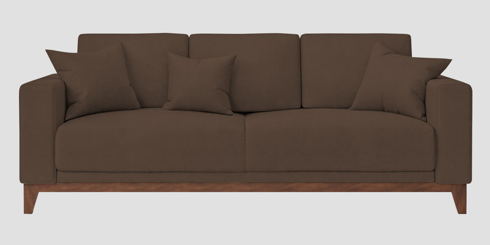 Luca Fabric 3 Seater Sofa In Rosy Brown Colour - Febonic Living