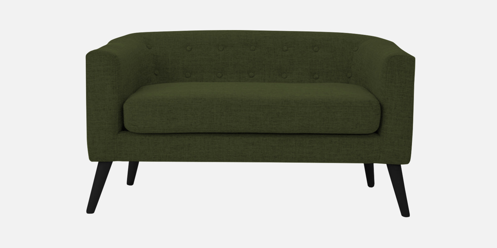 Casper Fabric 2 Seater Sofa In Olive Green Colour - Febonic Living