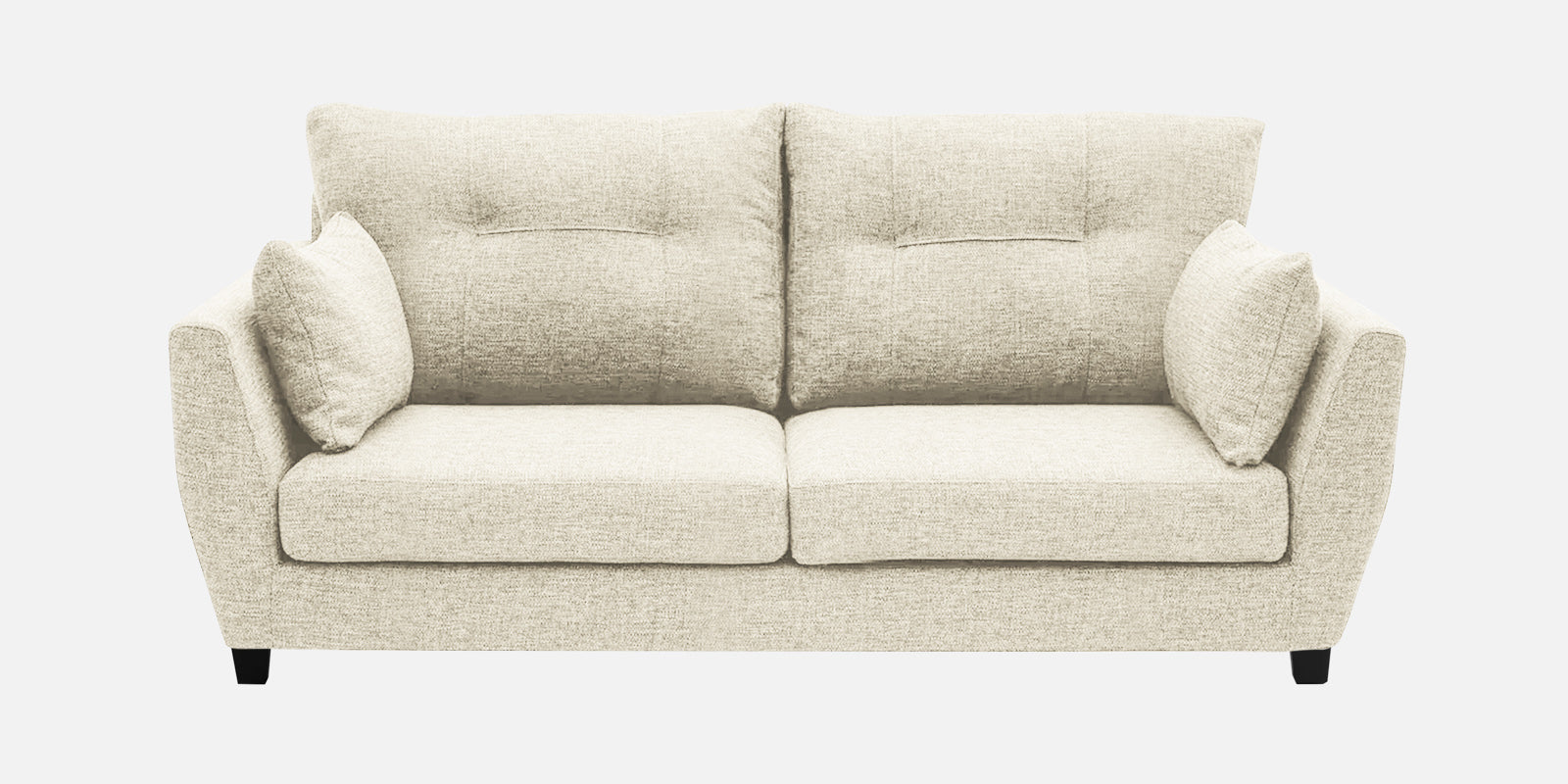 Mario Fabric 2 Seater Sofa In Ivory Cream Colour - Febonic Living