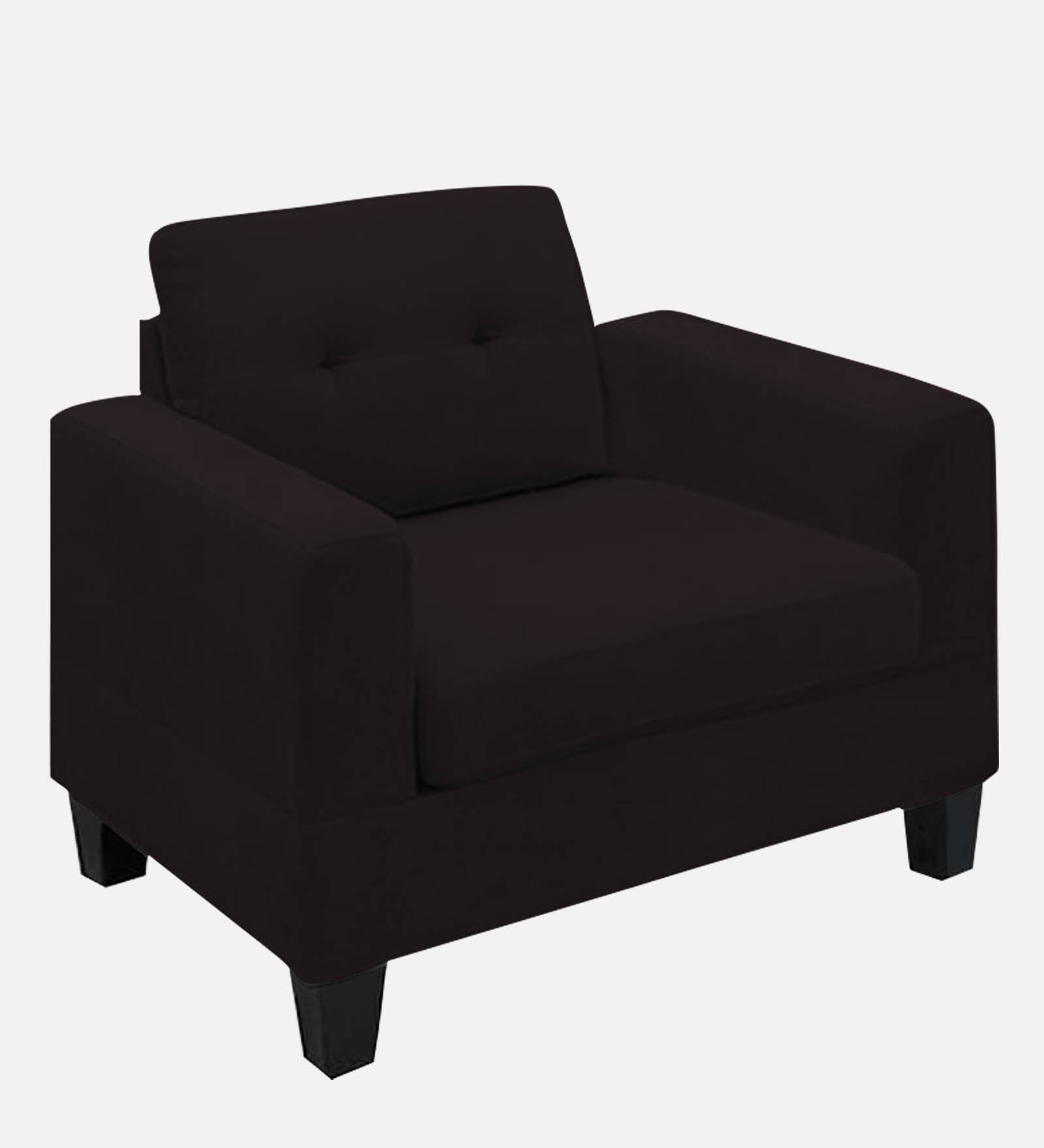 Thomas Fabric 1 Seater Sofa In Cara Brown Colour - Febonic Living