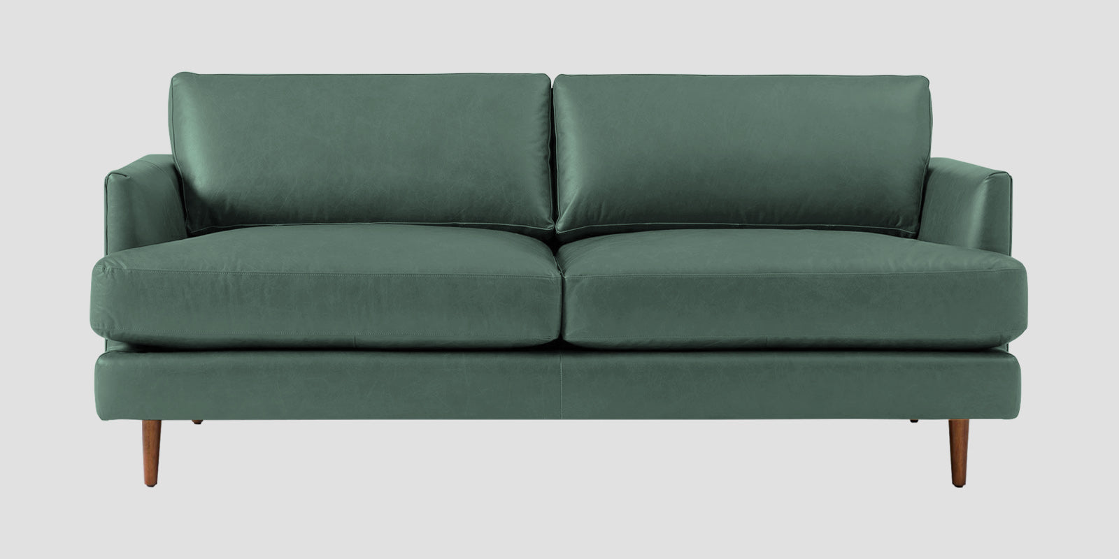Sterio Leatherette 2 Seater Sofa In Mint Green Colour - Febonic Living