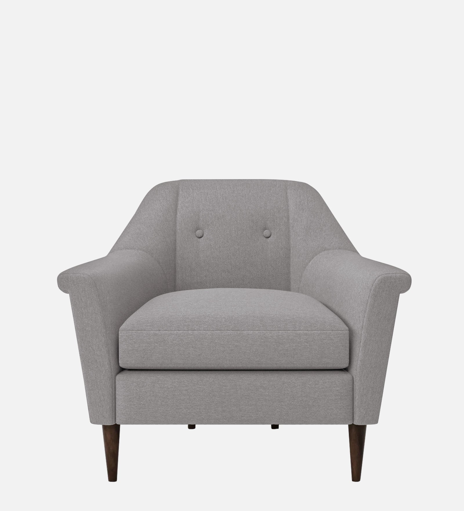 Homer Fabric 1 Seater Sofa In Silver Grey Colour - Febonic Living