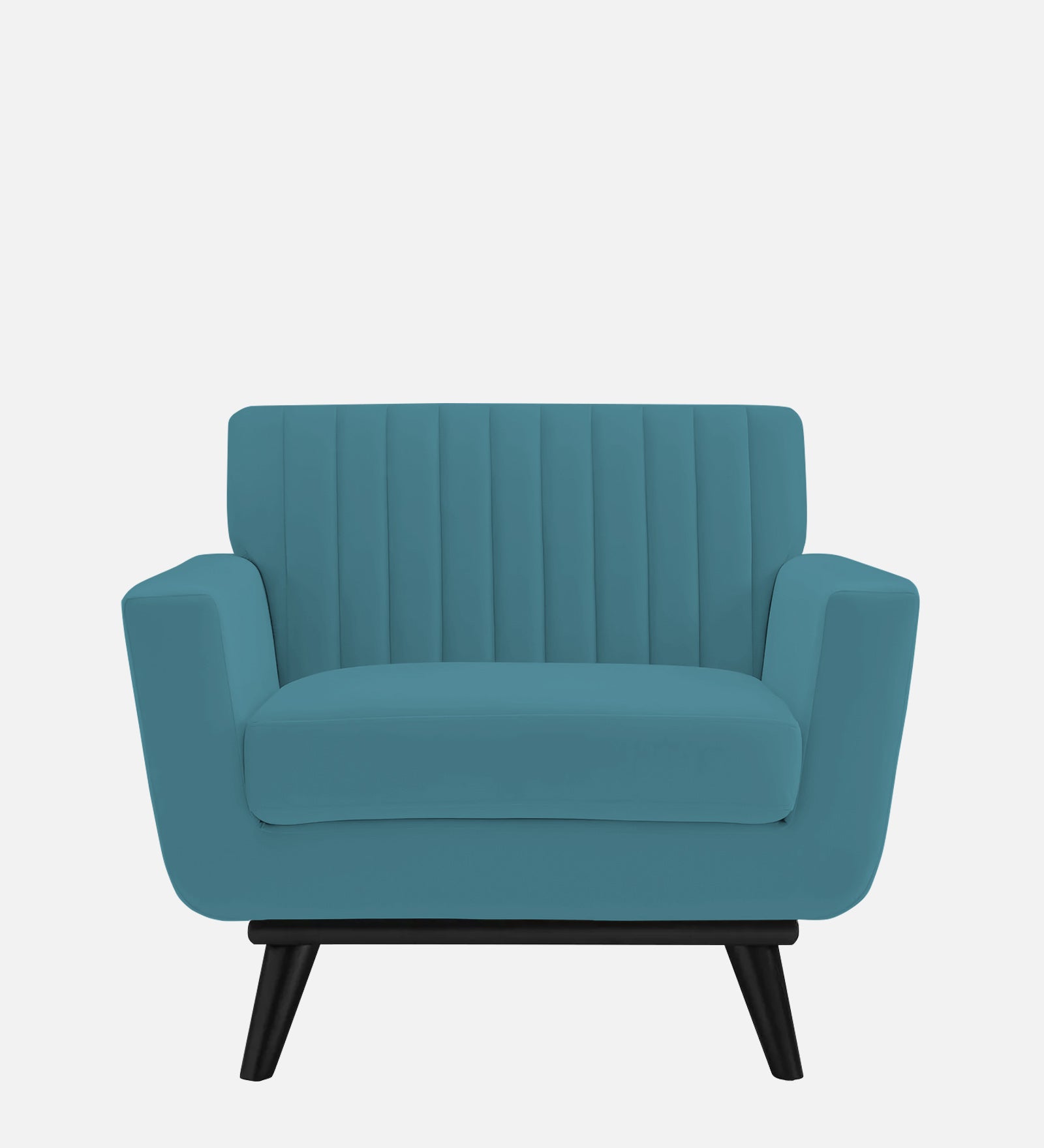 Tucker Velvet 1 Seater Sofa In Aqua Blue Colour - Febonic Living