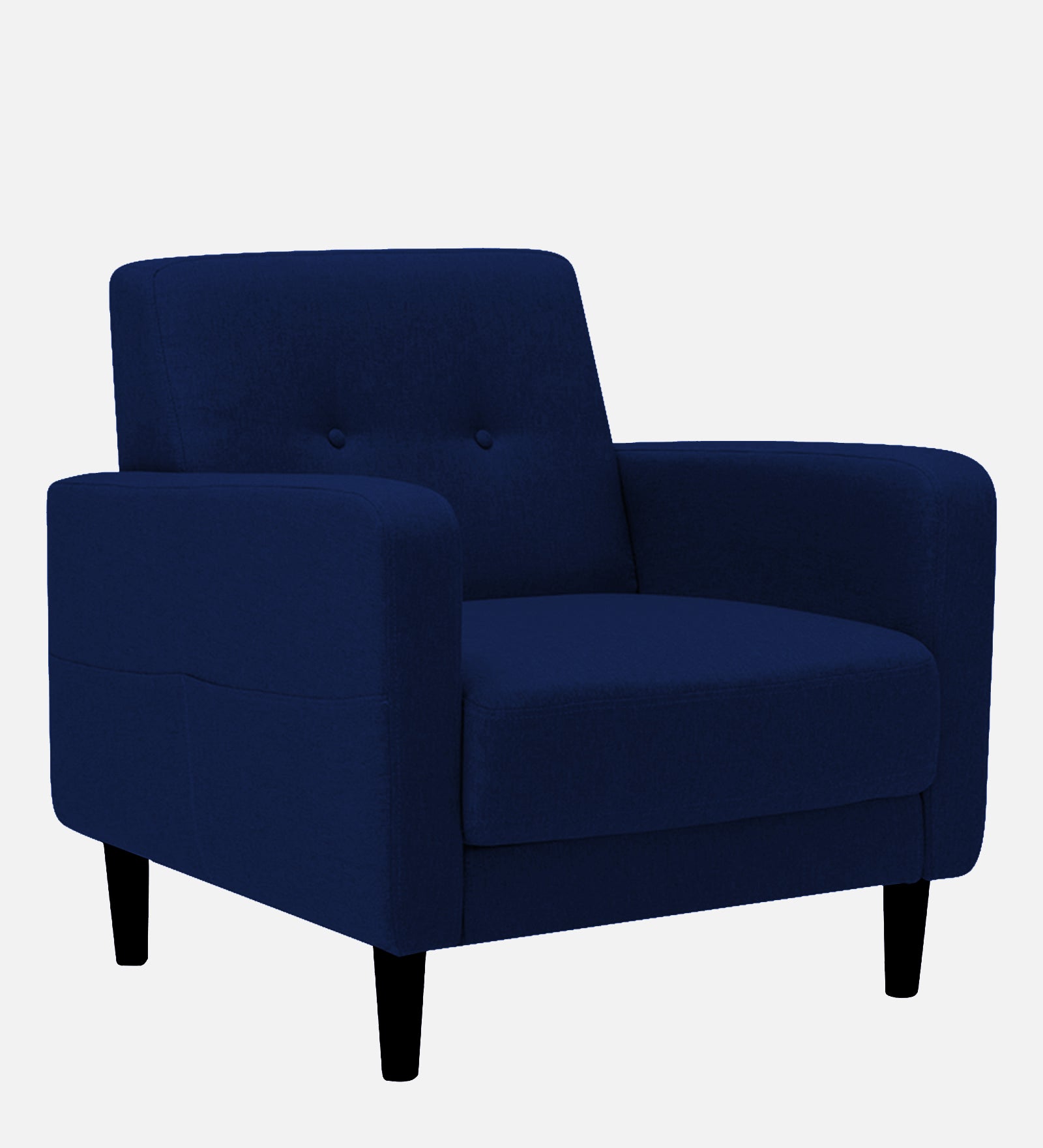 Marq Fabric 1 Seater Sofa In  Royal Blue Colour - Febonic Living