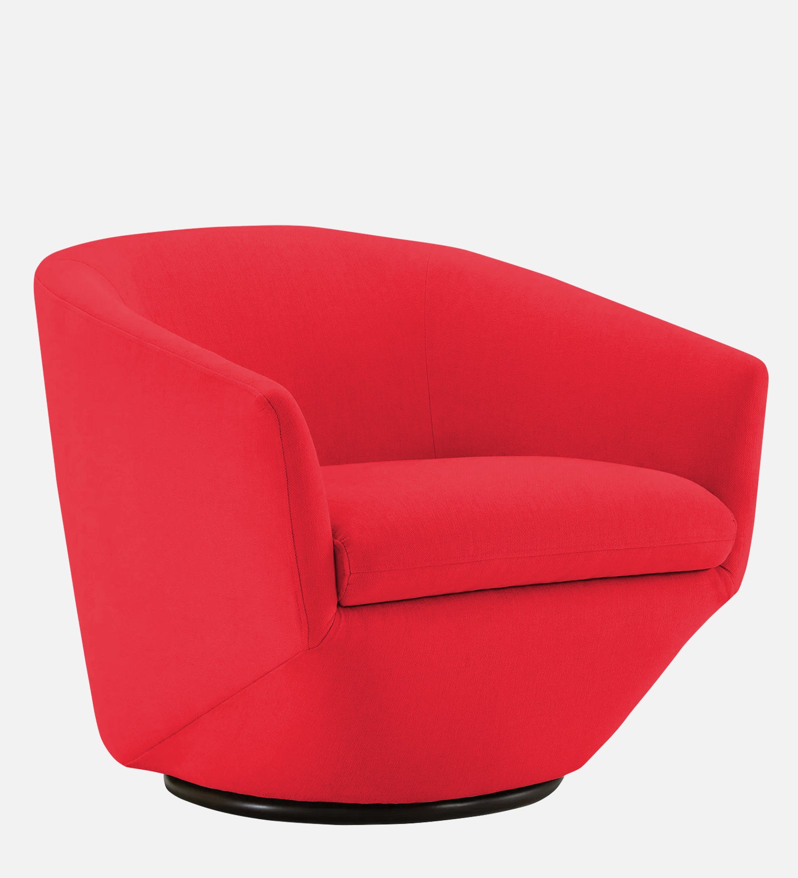 Haddie Velvet Swivel Chair In Ox Blood Maroon Colour - Febonic Living