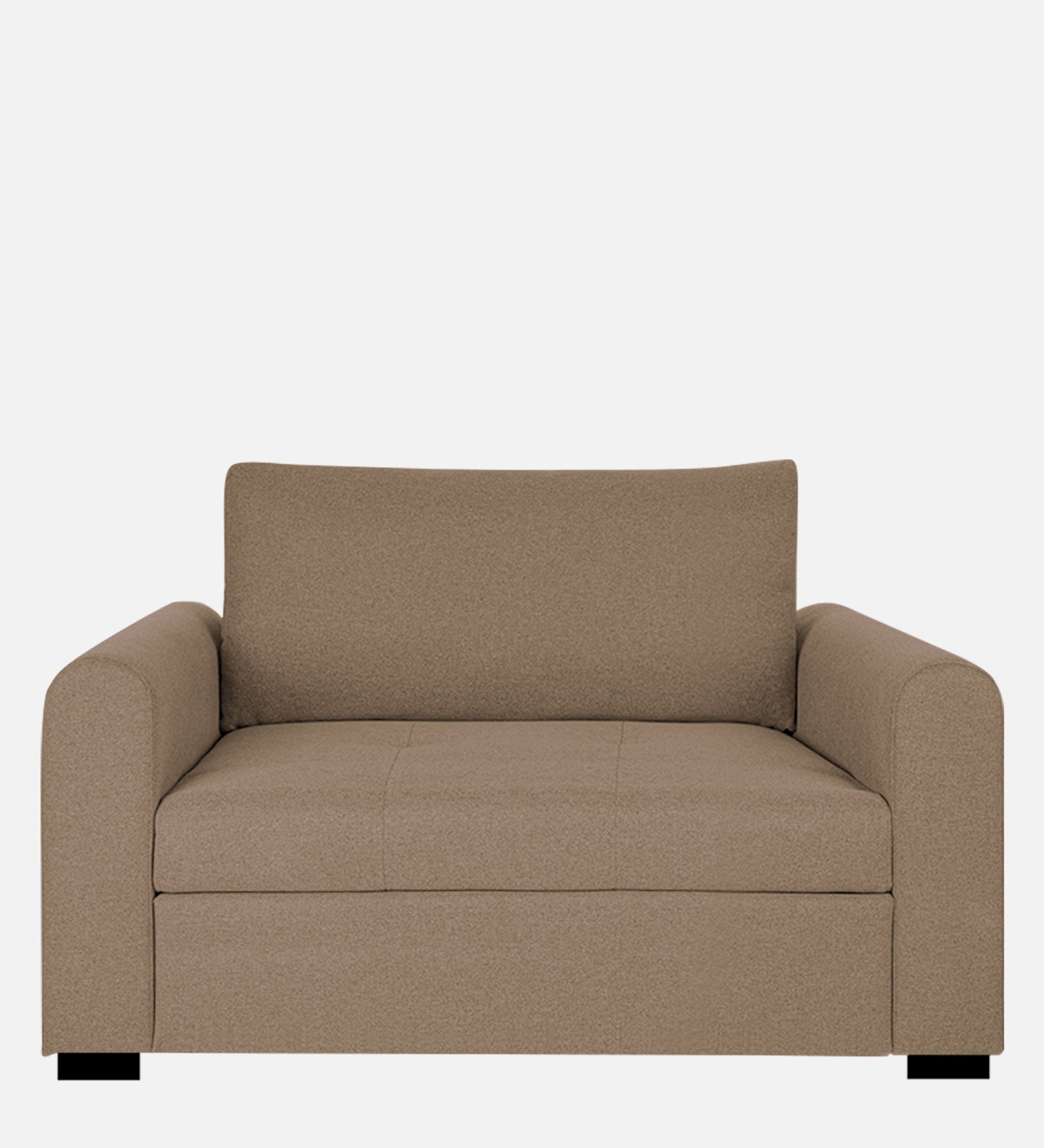 Sigma Fabric 1 Seater Sofa In Cookie Beige Colour - Febonic Living