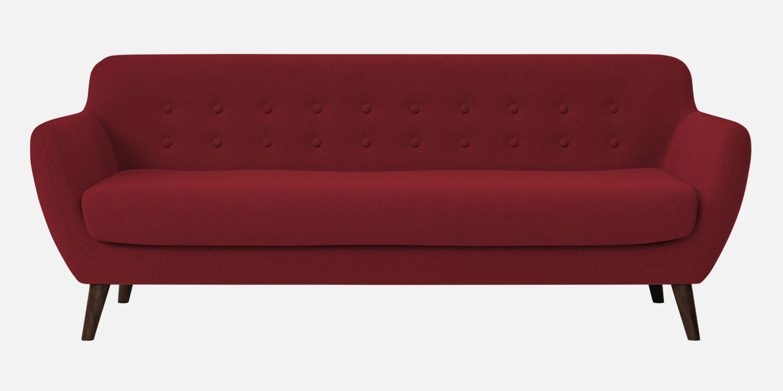 Goofy Fabric 3 Seater Sofa In Chilli Red Colour - Febonic Living